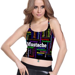 Mustache Spaghetti Strap Bra Top by Mariart