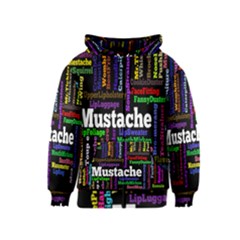 Mustache Kids  Zipper Hoodie by Mariart