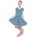 Bicycles Pattern Kids  Short Sleeve Dress View1