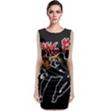 Kung Fu  Sleeveless Velvet Midi Dress View1