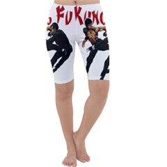 Kung Fu  Cropped Leggings  by Valentinaart