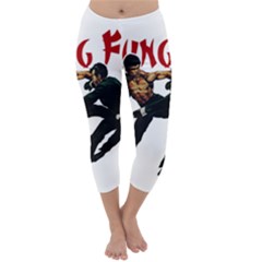 Kung Fu  Capri Winter Leggings  by Valentinaart