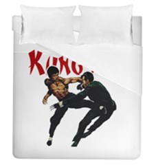 Kung Fu  Duvet Cover (queen Size) by Valentinaart