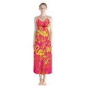 Flamingo pattern Chiffon Maxi Dress View1