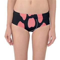 Craft Pink Black Polka Spot Mid-waist Bikini Bottoms by Mariart