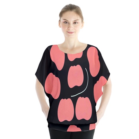 Craft Pink Black Polka Spot Blouse by Mariart