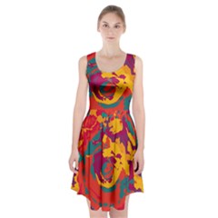 Abstract Art Racerback Midi Dress by ValentinaDesign