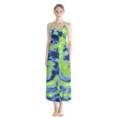 Abstract Art Chiffon Maxi Dress by ValentinaDesign