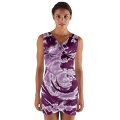 Abstract Art Wrap Front Bodycon Dress by ValentinaDesign