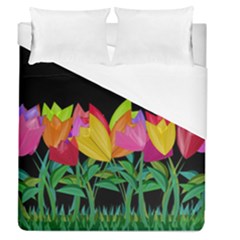 Tulips Duvet Cover (queen Size) by ValentinaDesign