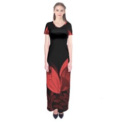 Tulips Short Sleeve Maxi Dress by ValentinaDesign