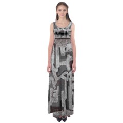 Abstract Art Empire Waist Maxi Dress by ValentinaDesign