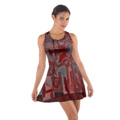 Abstract Art Cotton Racerback Dress by ValentinaDesign