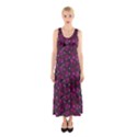 Roses pattern Sleeveless Maxi Dress View1