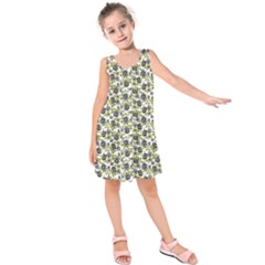 Roses Pattern Kids  Sleeveless Dress by Valentinaart