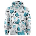 Tropical pattern Men s Zipper Hoodie View1