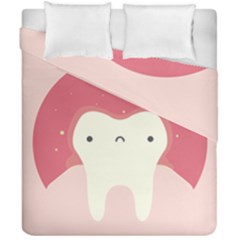 Sad Tooth Pink Duvet Cover Double Side (california King Size) by Mariart