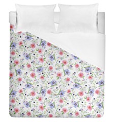 Floral Pattern Duvet Cover (queen Size) by ValentinaDesign