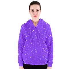 Dots Pattern Women s Zipper Hoodie by ValentinaDesign