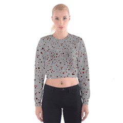 Dots Pattern Cropped Sweatshirt by ValentinaDesign