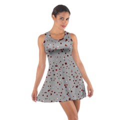 Dots Pattern Cotton Racerback Dress by ValentinaDesign