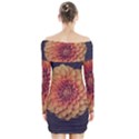 Art Beautiful Bloom Blossom Bright Long Sleeve Off Shoulder Dress View2