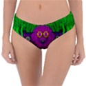 Summer Flower Girl With Pandas Dancing In The Green Reversible Classic Bikini Bottoms View1