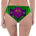 Summer Flower Girl With Pandas Dancing In The Green Reversible Classic Bikini Bottoms View2