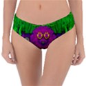 Summer Flower Girl With Pandas Dancing In The Green Reversible Classic Bikini Bottoms View3