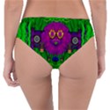 Summer Flower Girl With Pandas Dancing In The Green Reversible Classic Bikini Bottoms View4