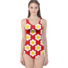 Kellytvgear Flower Pattern One Piece Swimsuit by Kellytvgear