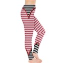 Heart Stripes Symbol Striped Leggings  View4