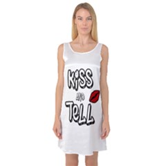 Kiss And Tell Sleeveless Satin Nightdress by Valentinaart