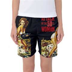 Attack Of The 50 Ft Woman Women s Basketball Shorts by Valentinaart