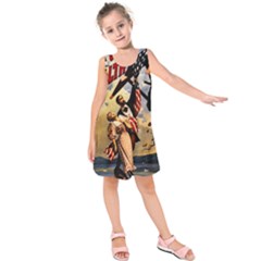 The War Of Wealth Kids  Sleeveless Dress by Valentinaart