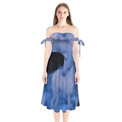 Magical Unicorn Shoulder Tie Bardot Midi Dress by KAllan