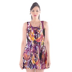 Autumnn Rainbow Scoop Neck Skater Dress by Mariart