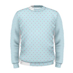 Blue Red Circle Polka Men s Sweatshirt by Mariart