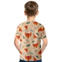 Foxes Animals Face Orange Kids  Sport Mesh Tee View2