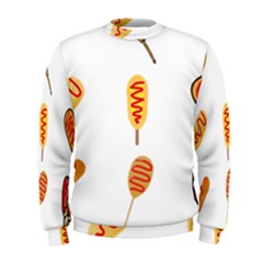 Hot Dog Buns Sate Sauce Bread Men s Sweatshirt by Mariart