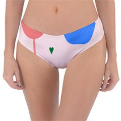 Lip Sexy Flower Tulip Heart Pink Red Blue Green Love Reversible Classic Bikini Bottoms by Mariart