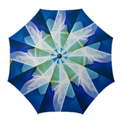 Net Sea Blue Sky Waves Wave Chevron Golf Umbrellas by Mariart