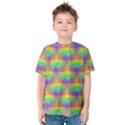 Painted Rainbow Pattern Kids  Cotton Tee View1