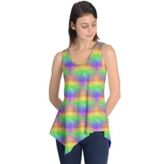 Painted Rainbow Pattern Sleeveless Tunic by Brini