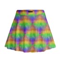 Painted Rainbow Pattern Mini Flare Skirt View1