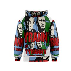 Make Tyranny Great Again Kids  Zipper Hoodie by Valentinaart