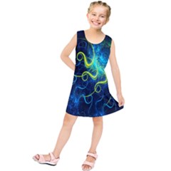 Electricsheep Mathematical Algorithm Displays Fractal Permutations Kids  Tunic Dress by Mariart