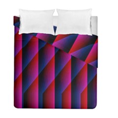 Photography Illustrations Line Wave Chevron Red Blue Vertical Light Duvet Cover Double Side (full/ Double Size) by Mariart