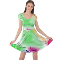 Mirror Light Cap Sleeve Dresses by Mariart