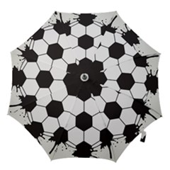 Soccer Camp Splat Ball Sport Hook Handle Umbrellas (small) by Mariart